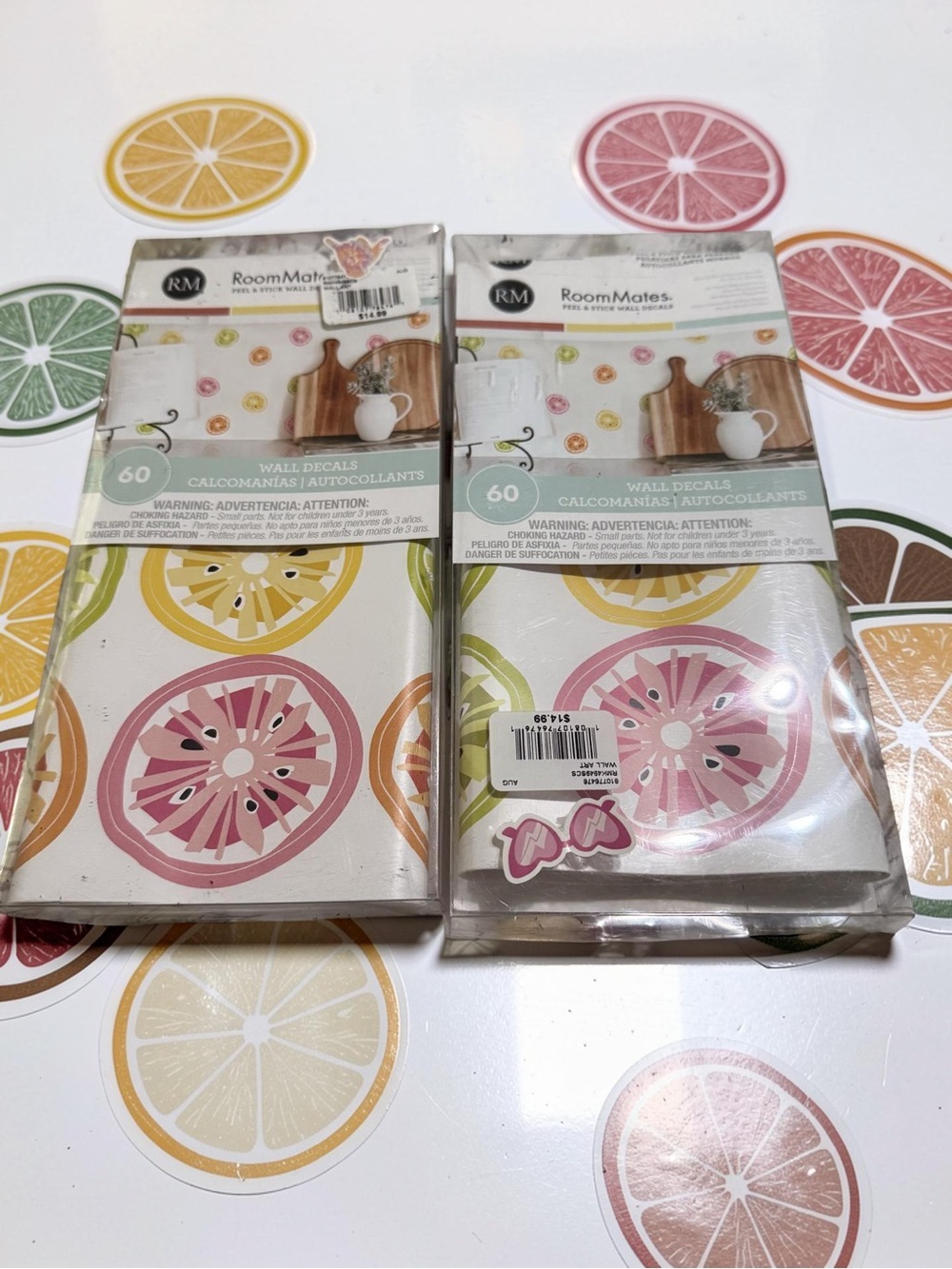 RoomMates RMK4949SCS Jane Dixon Citrus Sweet Peel &Stick Wallpaper decals
